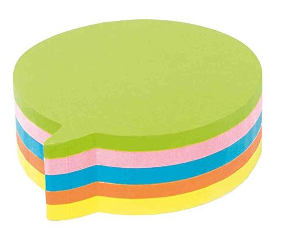 Kores Haftnotizen-W�rfel "Sprechblase", 70 x 70 mm, blanko