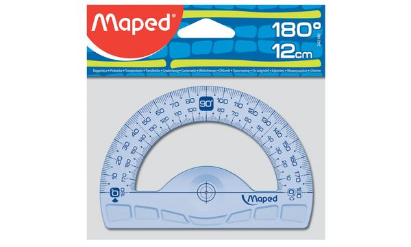 Maped Halbkreis-Winkelmesser Geometric 180 Grad, 120 mm