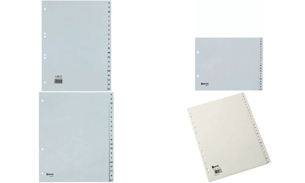 HETZEL Kunststoff-Register, A-Z, A4 Überbreite, 20-teilig