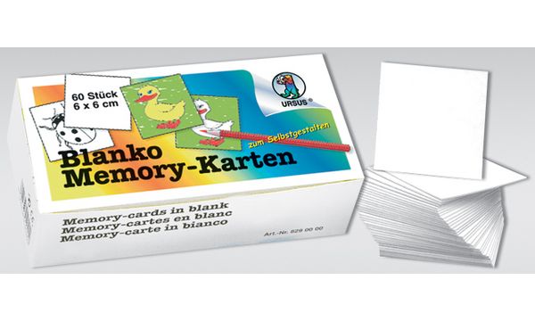 URSUS Blanko-Memory-Karten, zum Selbstgestalten