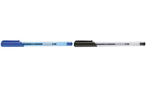 Kores Einweg-Kugelschreiber K-PEN K1, schwarz, Strichst.: M
