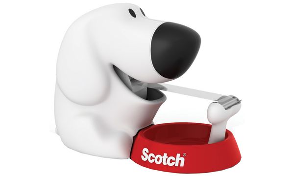 3M Scotch Tischabroller Dog, in Hundeform, bestückt