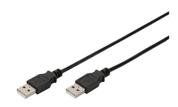 DIGITUS USB 2.0 Anschlusskabel, USB-A - USB-A Stecker, 1...