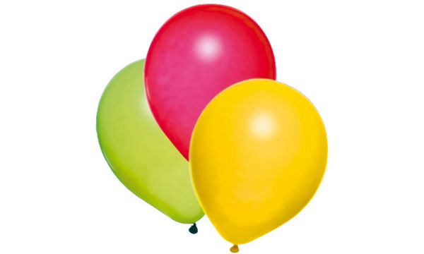 SUSY CARD Luftballons Rainbow, farbig sortiert