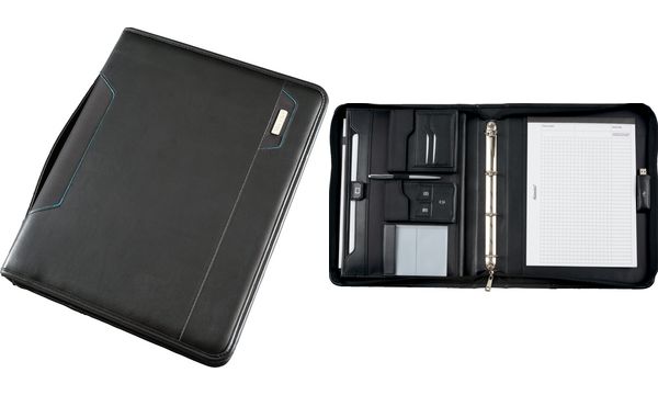 Alassio Tablet-PC Organizer A4 SALERNO, Lederimitat, sch...