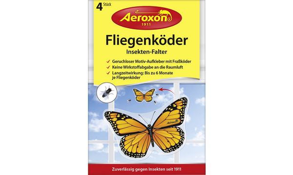 Aeroxon Fliegenkder Insekten-Falter, selbstklebend, 4er...