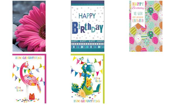 SUSY CARD Geburtstagskarte Margerite pink