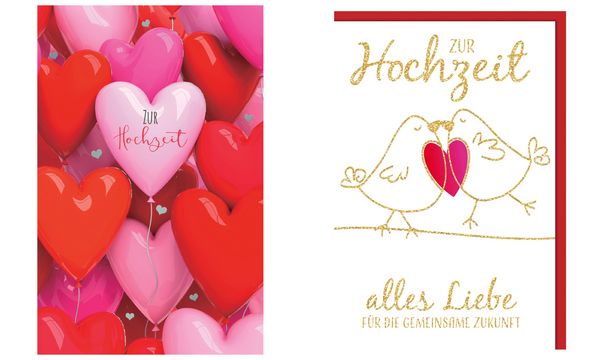 SUSY CARD Hochzeitskarte Herzballons