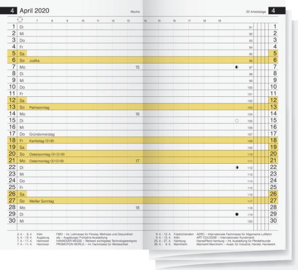 rido id Kalender-Einlage Miniplaner d12, 2020