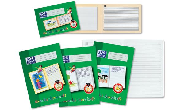Oxford Geschichtenheft, DIN A4, Lineatur: 1 G / 1. Schul...