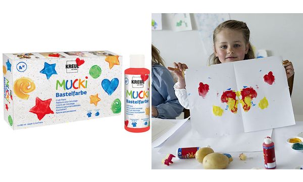 KREUL Bastelfarbe "MUCKI", 80 ml, 6er Set