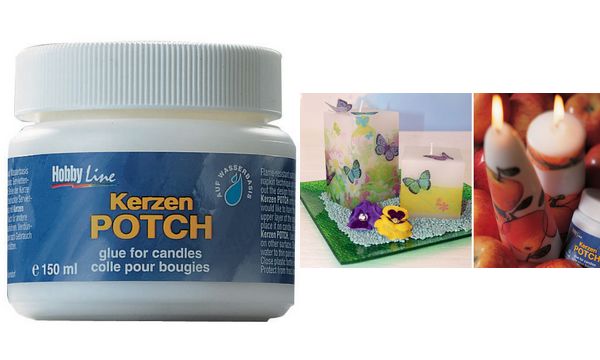 KREUL Servietten-Lack & Leim Kerzen POTCH, 150 ml
