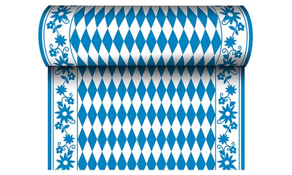 PAPSTAR Tischl�ufer "Bayrisch Blau", (B)400 mm x (L)24 m