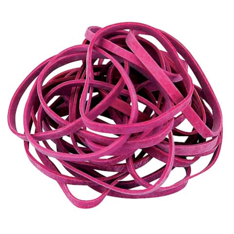 WIHED� Gummiband 130x10mm 50g rot