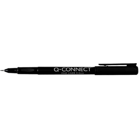 #10xQ-CONNECT Feinliner 0,4mm schwarz