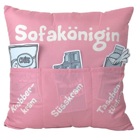 Sofahelden Kissen mit Taschen Sofak�nigin