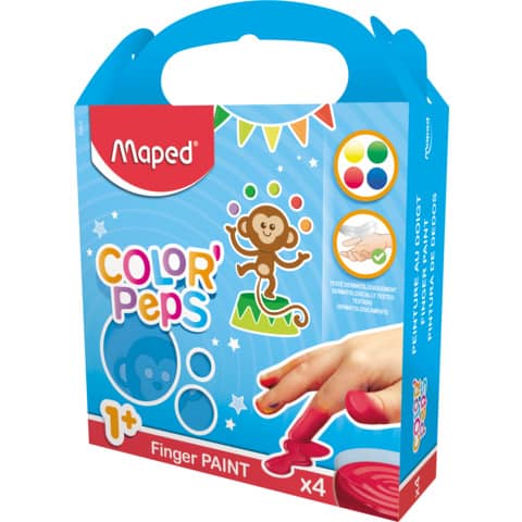 Maped my first Fingerfarbe COLOR'PEPS, 4er Kartonetui
