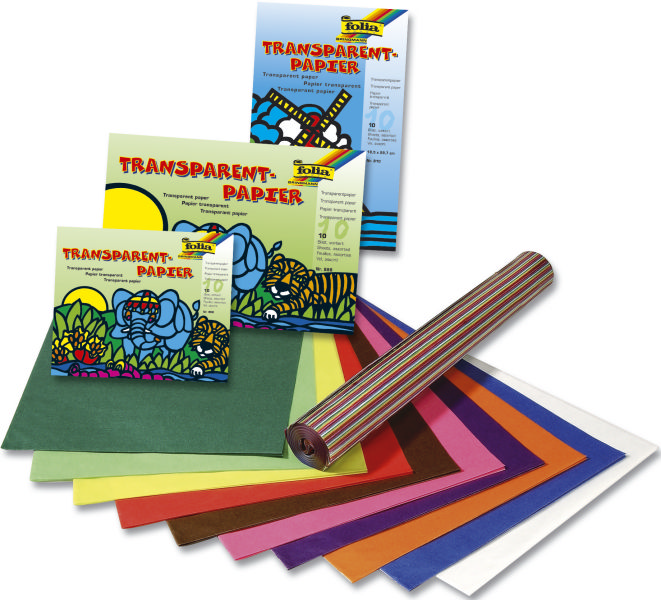 #25xFOLIA Transparentpapierheft 10Farben