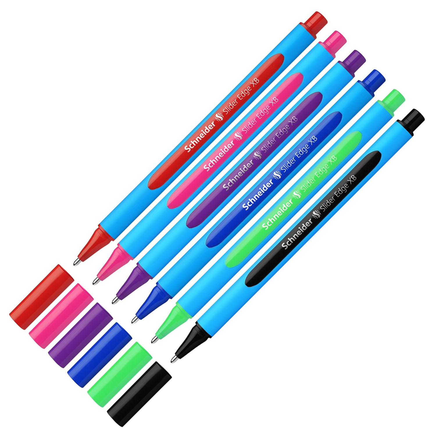 SCHNEIDER Kugelschreiber Slider Edge XB 6er Etui, Colours