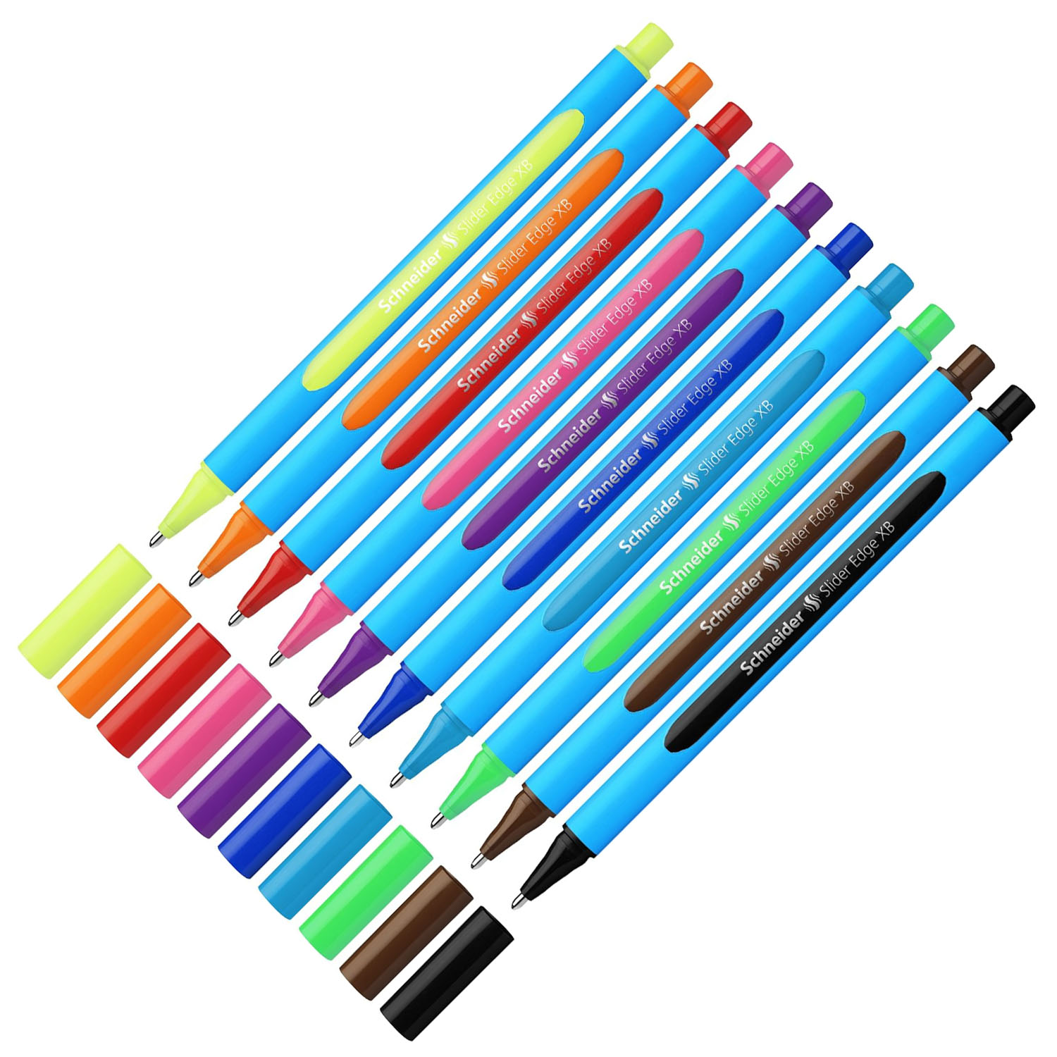SCHNEIDER Kugelschreiber Slider Edge XB 10er Etui, farbi...
