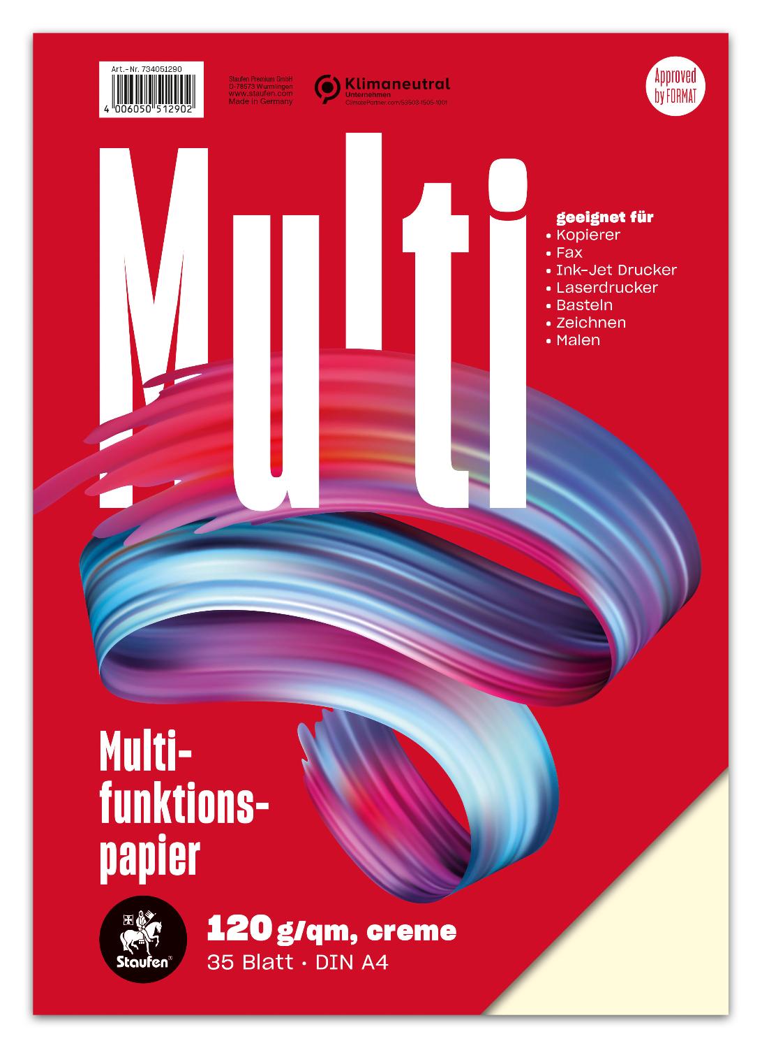 Staufen Style Multifunktionspapier A4 35 Blatt 120g/qm c...