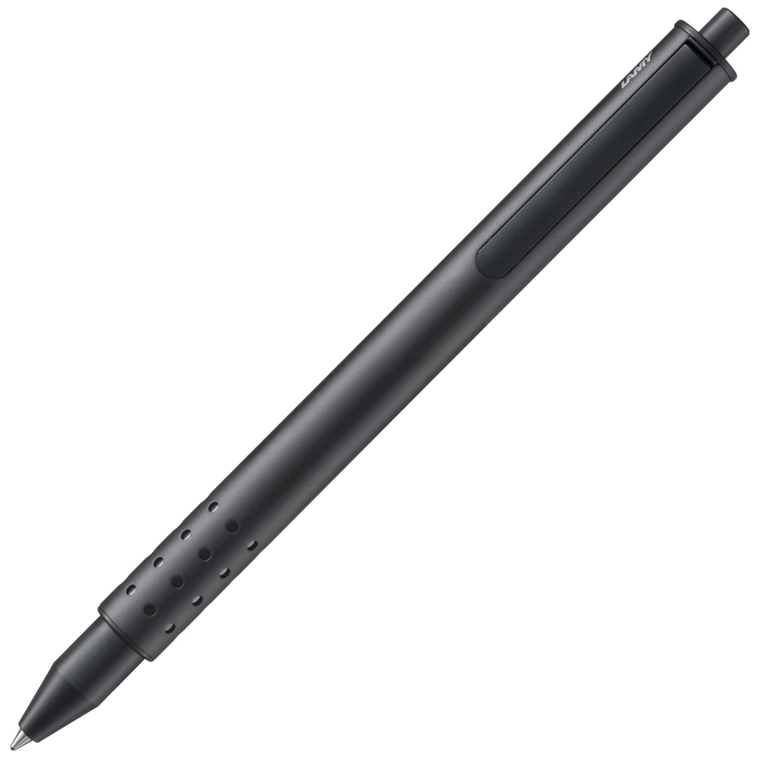LAMY swift schwarz Tintenroller Edelstahl Strichbreite B...