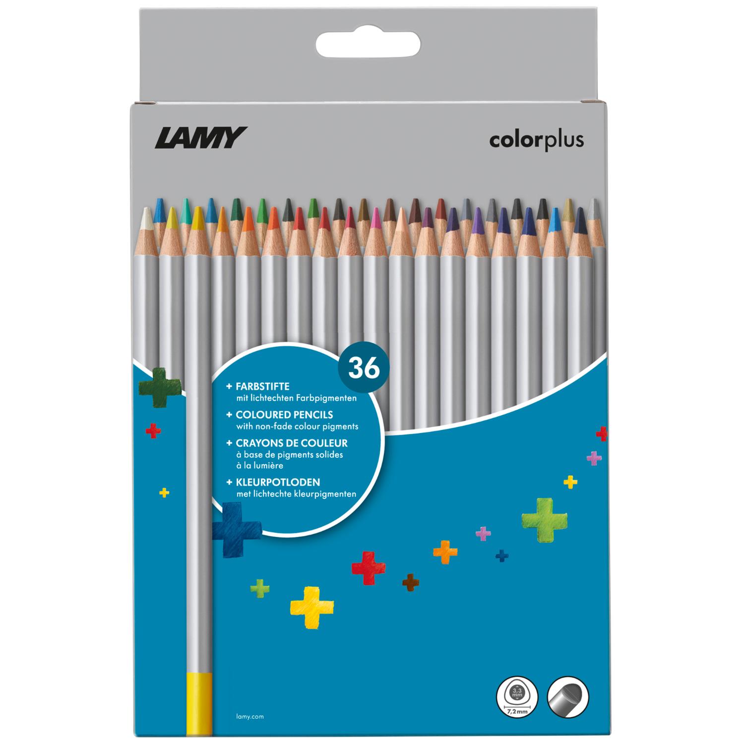 LAMY Buntstifte 36x leuchtende Farbe aus massivem Linden...