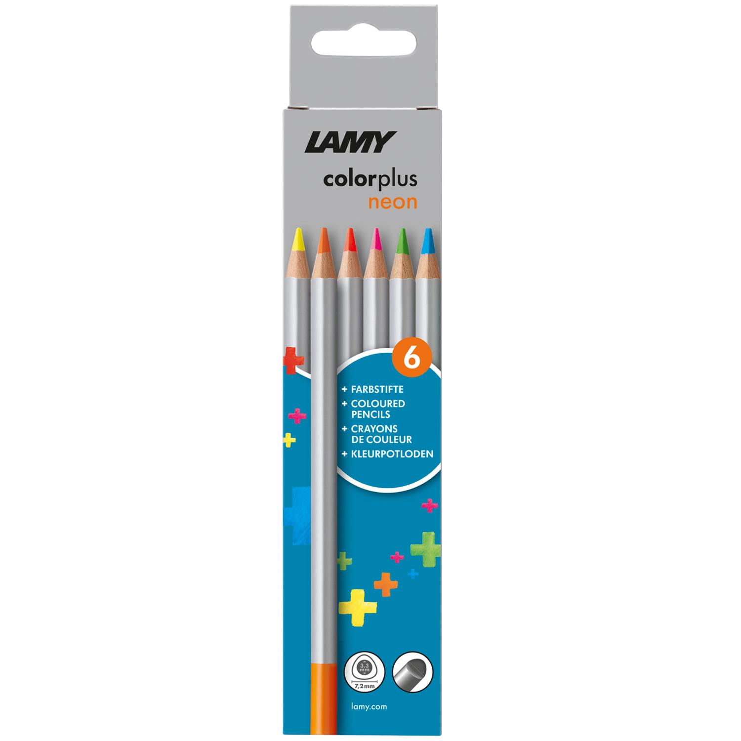 LAMY Buntstifte 6x Farben aus massivem Lindenholz ergono...