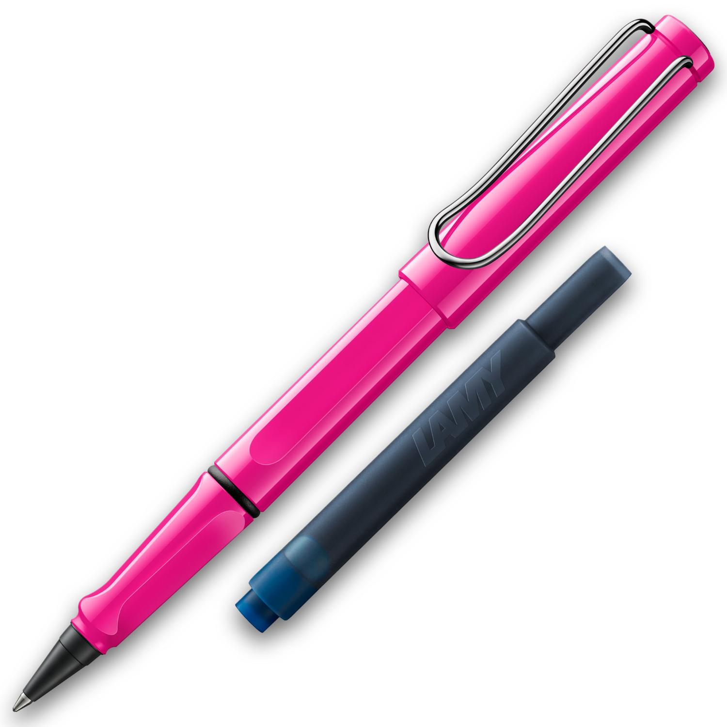 LAMY Tintenroller Safari PINK ROLL-INK F�ller ergonomisc...