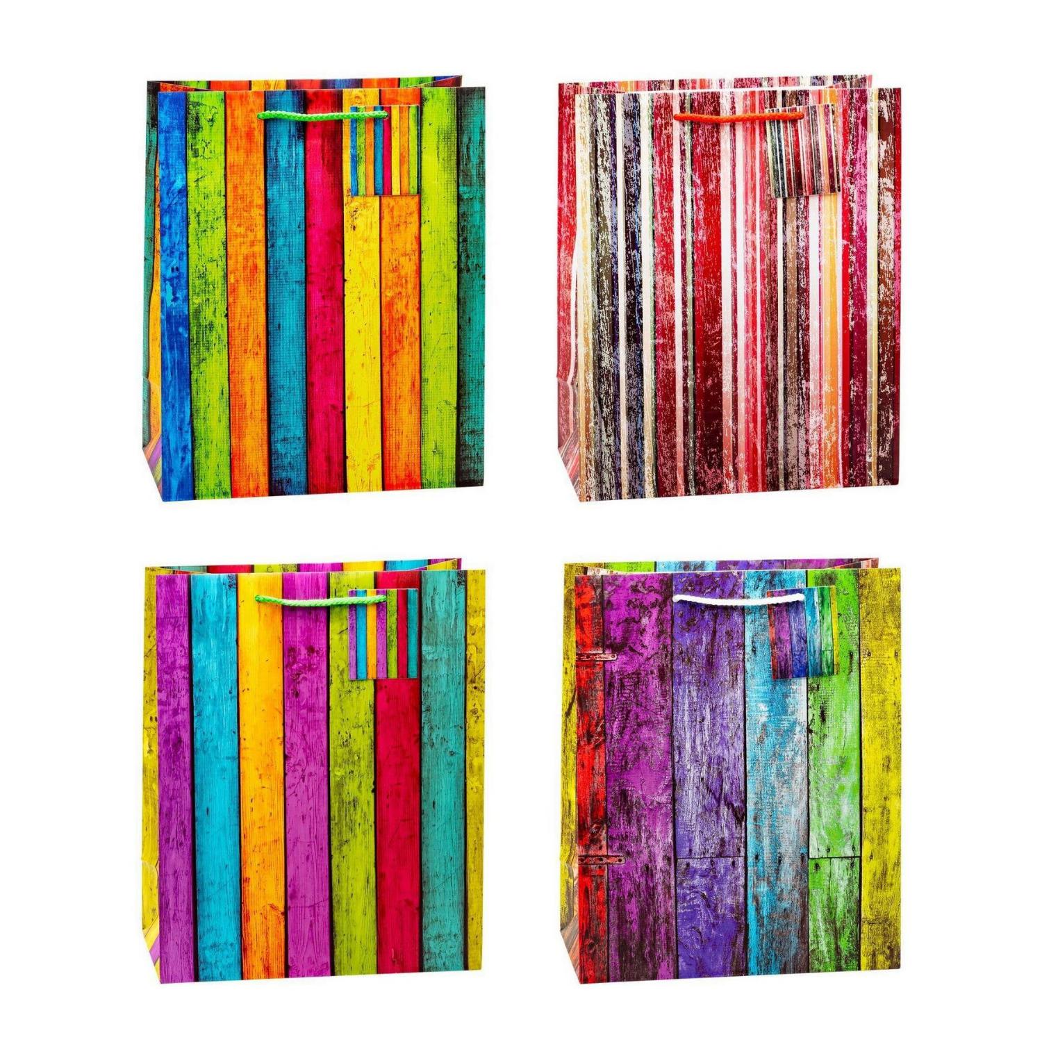 TSI 12er Set Geschenkt�ten gro� 32x26x13,5 CM STREIFEN n...