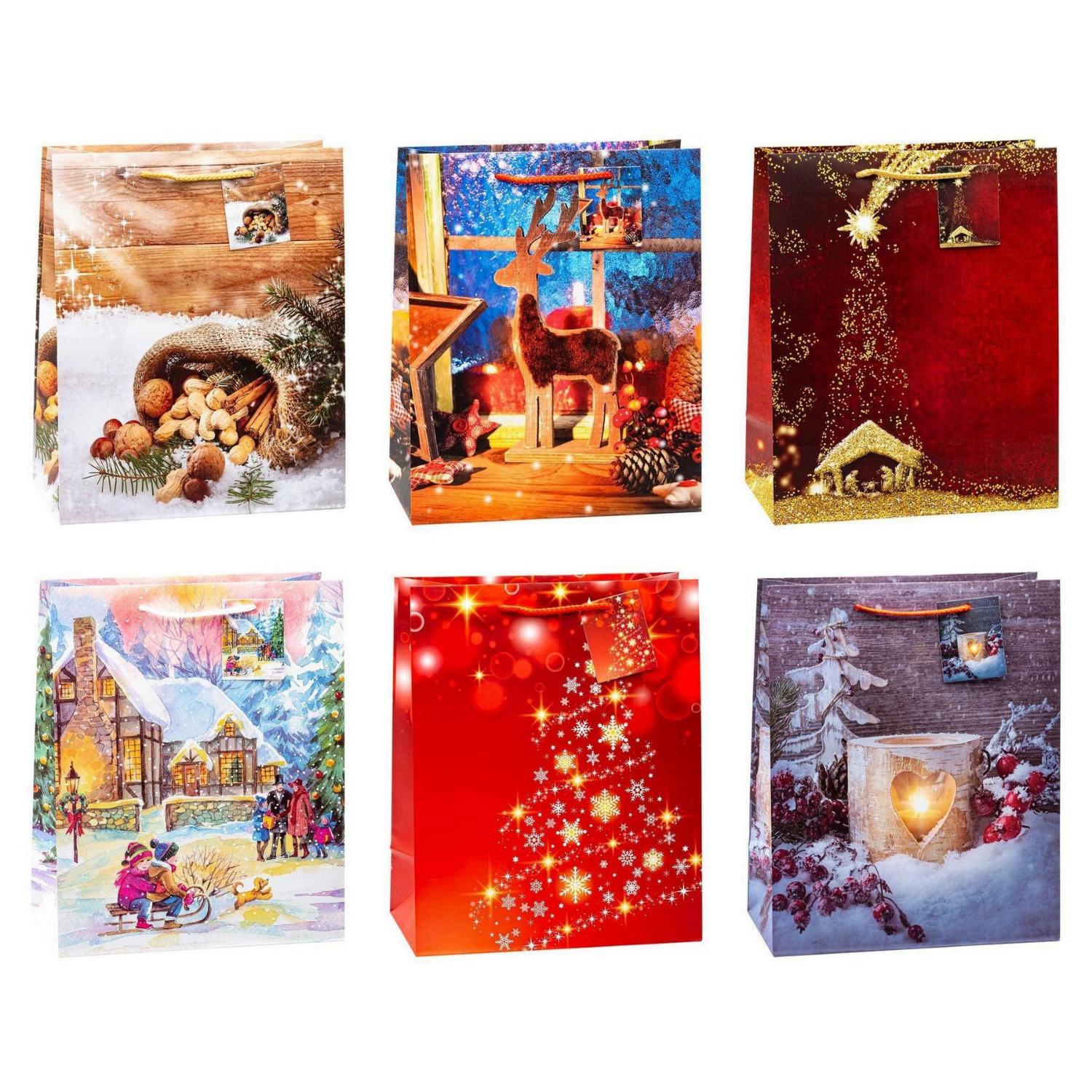 TSI 12er Set Geschenkt�ten gro� 32x26x13,5 cm Weihnachte...