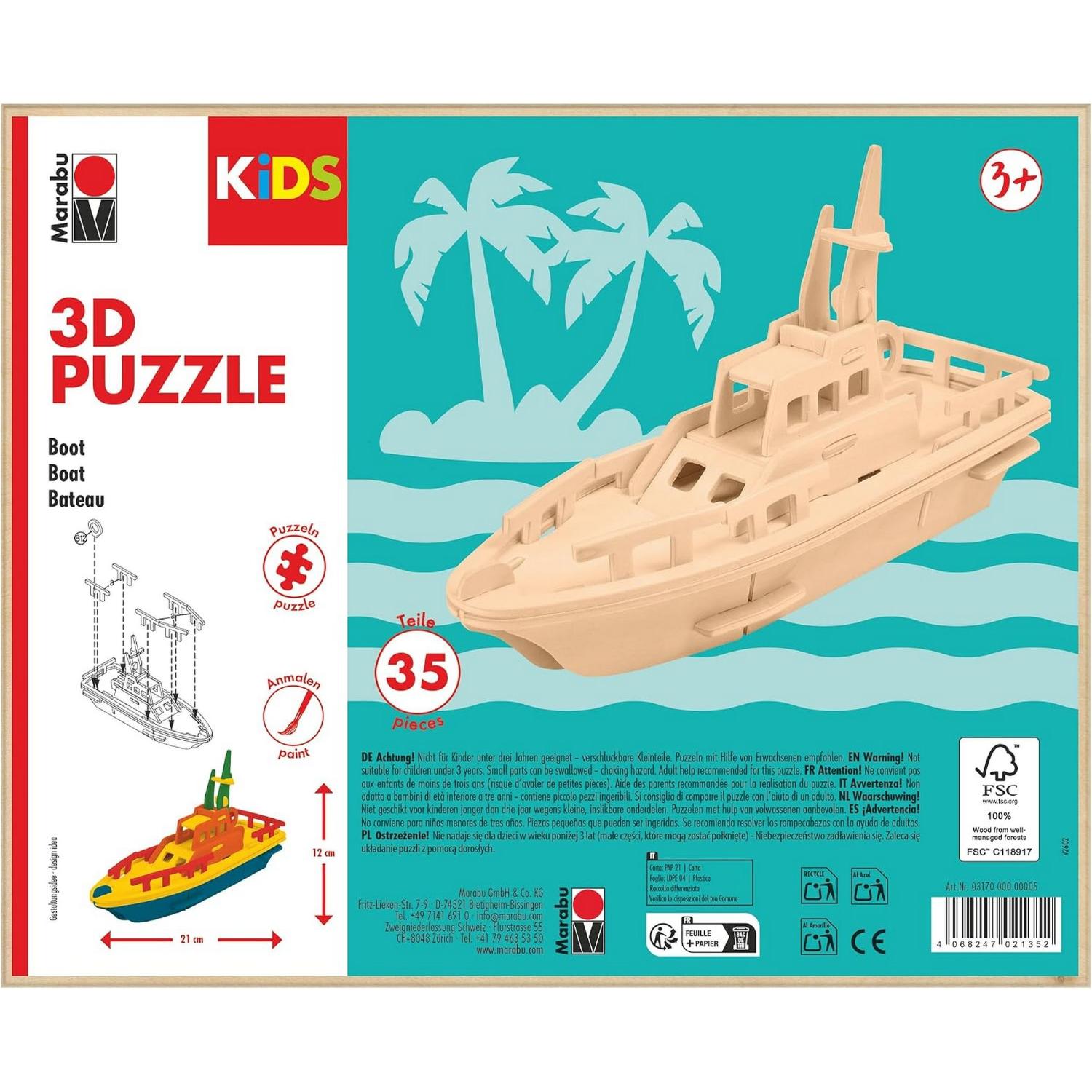 Marabu KiDS 3D Puzzle Boot