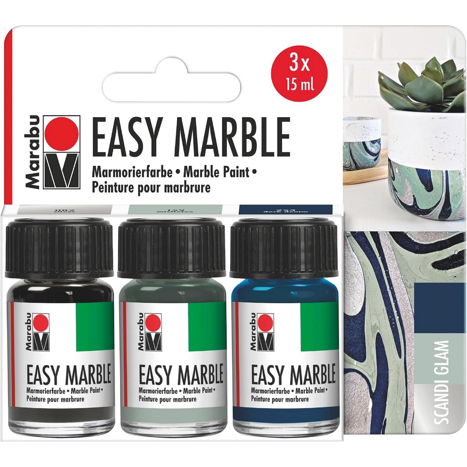 Marabu Easy Marble Set 3x15 ml Scandi Glam