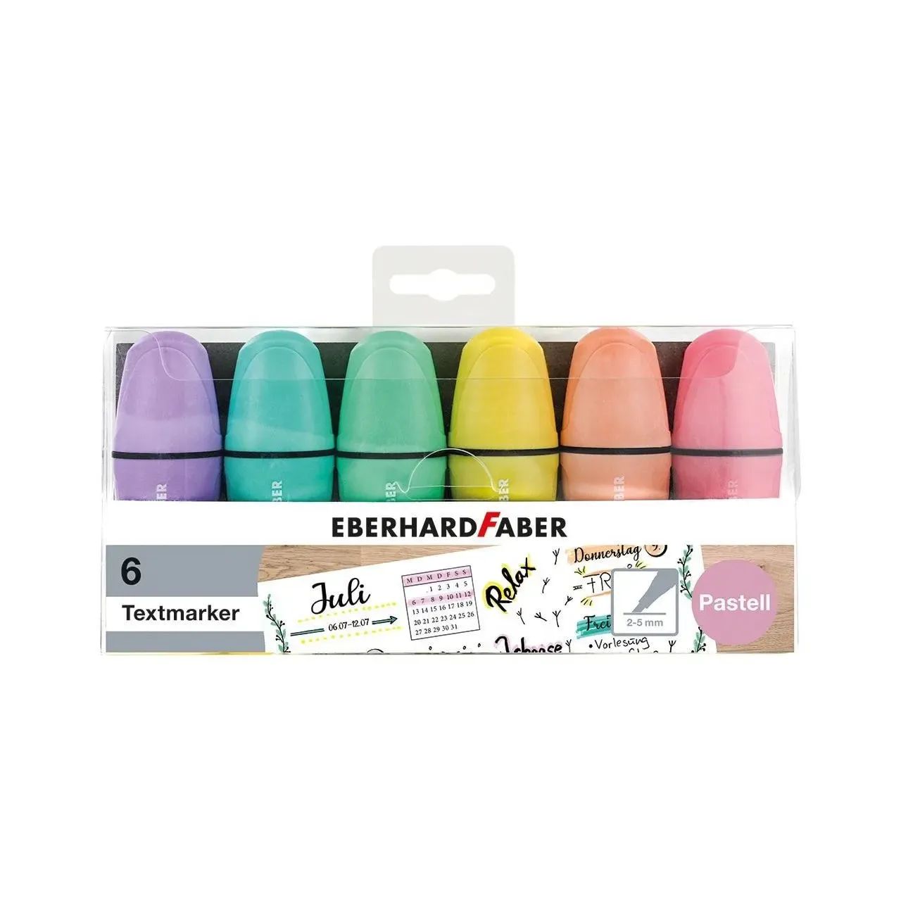 Eberhard Faber Textmarker Mini pastell 6er Etui