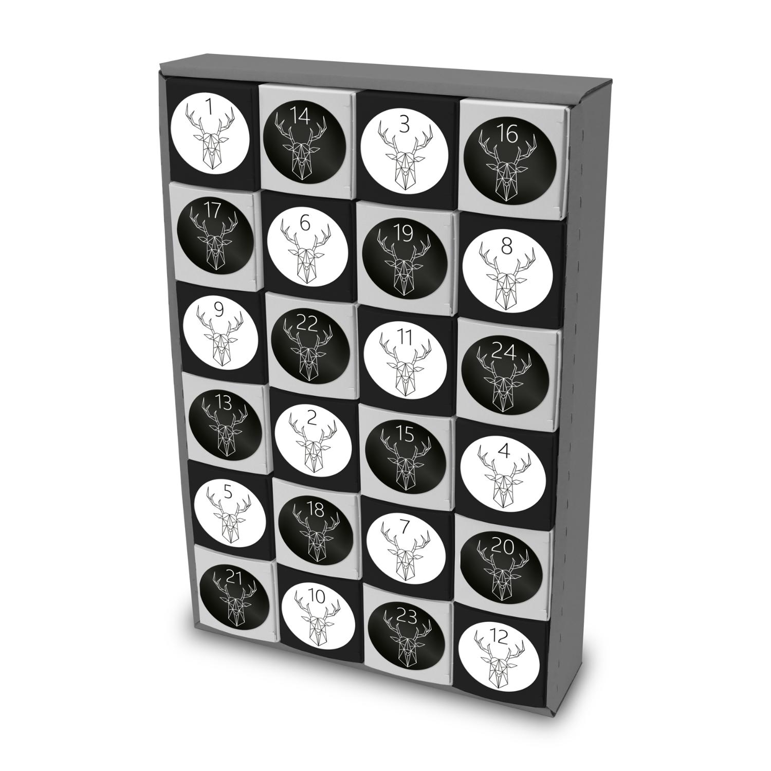 itenga SET Adventskalender zum F�llen W�rfel 5cm (au�en ...