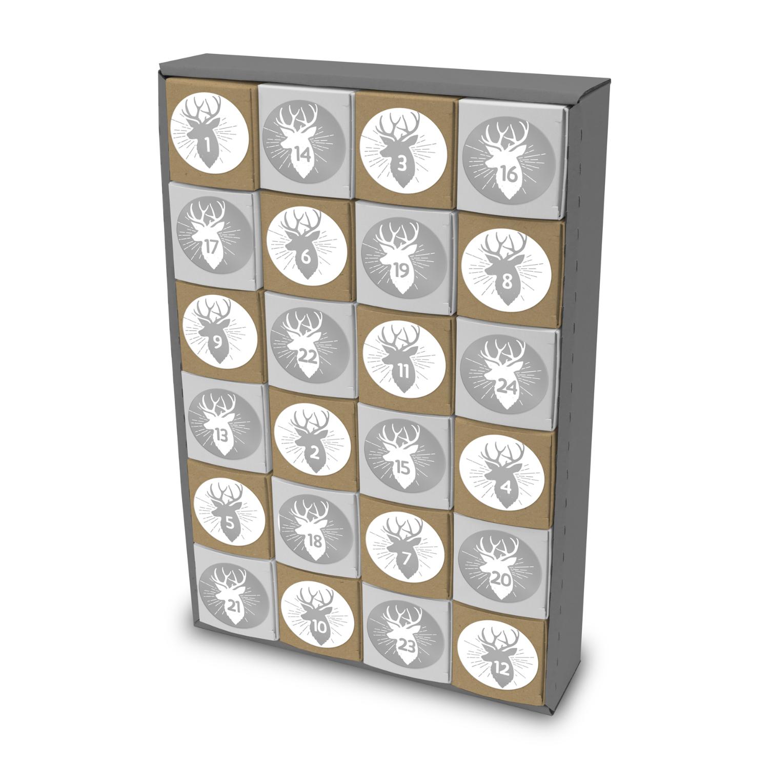 itenga SET Adventskalender zum F�llen W�rfel 5cm (au�en ...
