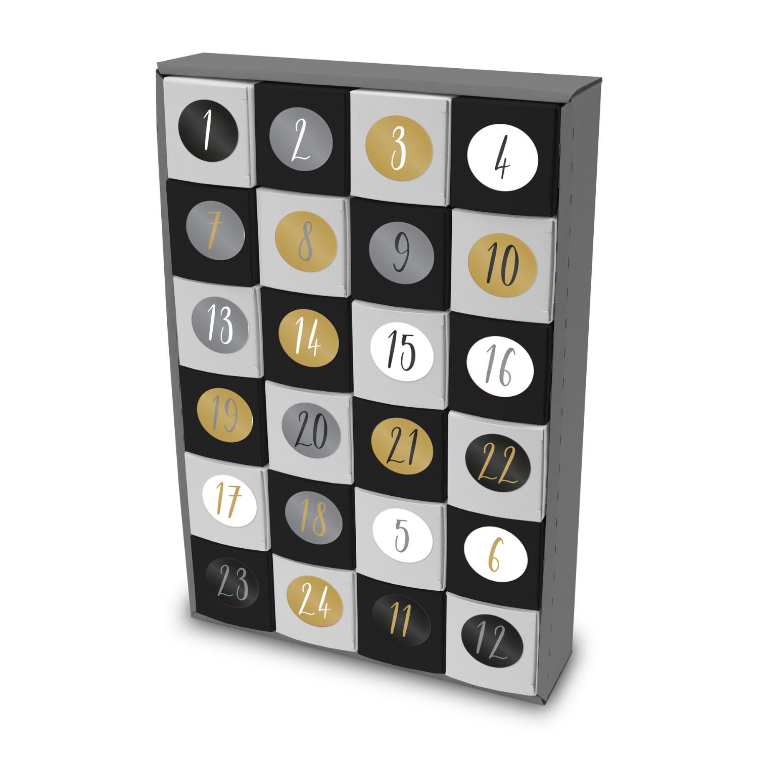 itenga SET Adventskalender zum F�llen W�rfel 5cm (au�en ...