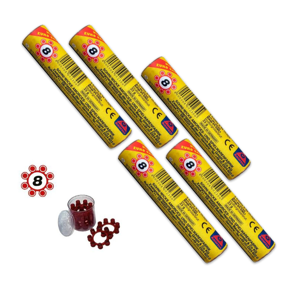 SET - 5x Sohni-Wicke 8er Ringe (1200 Schuss)