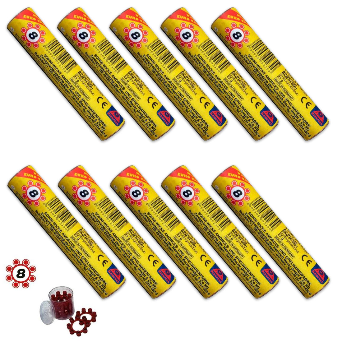 SET - 10x Sohni-Wicke 8er Ringe (2400 Schuss)