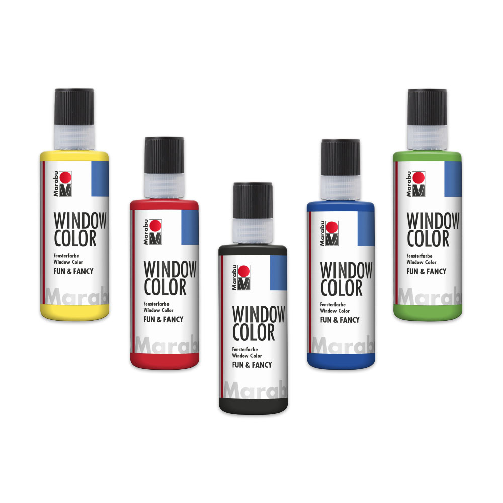 SET - Marabu Window Color "fun & fancy" 5er je 0,80ml