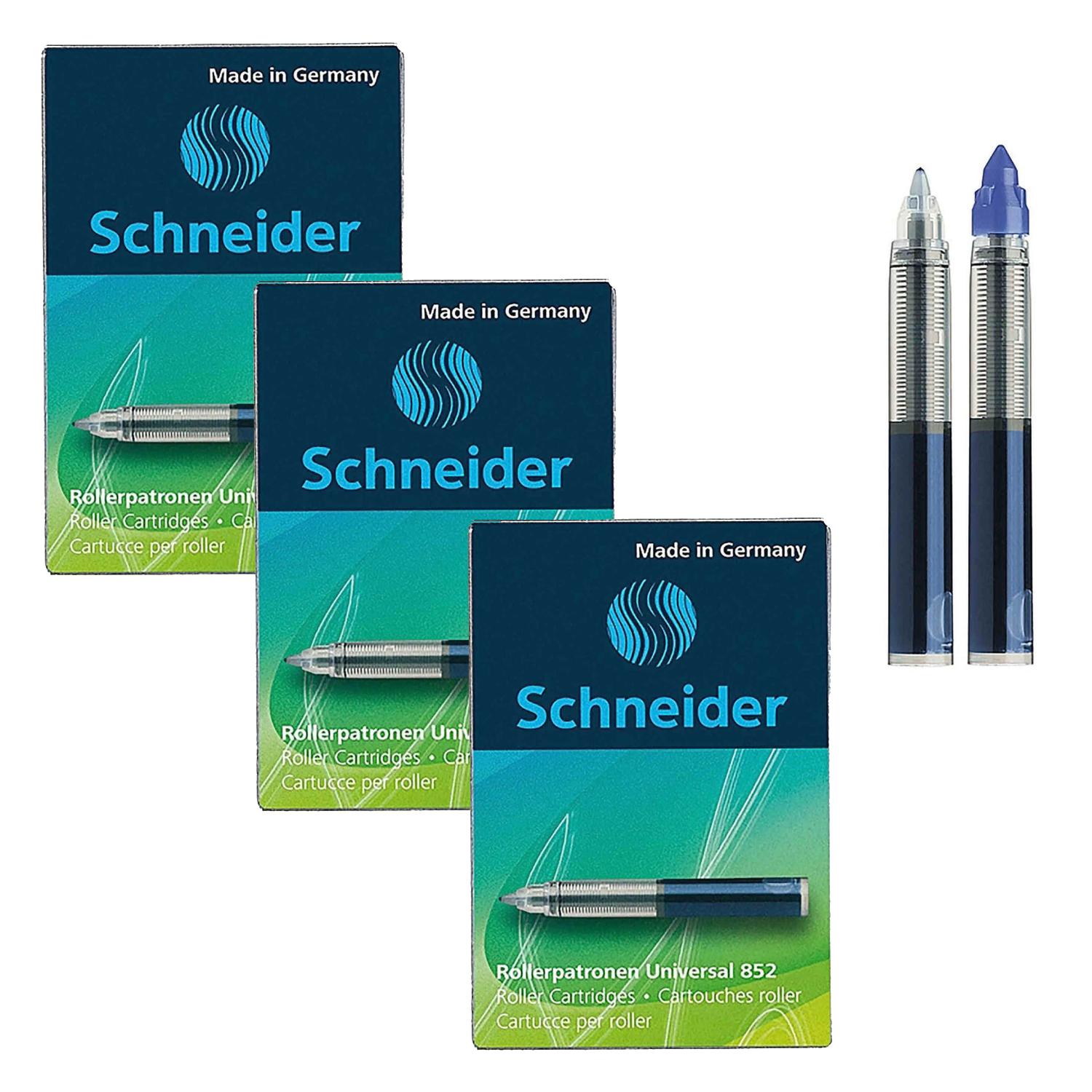 SET - 3er SCHNEIDER Tintenpatrone 852 blau