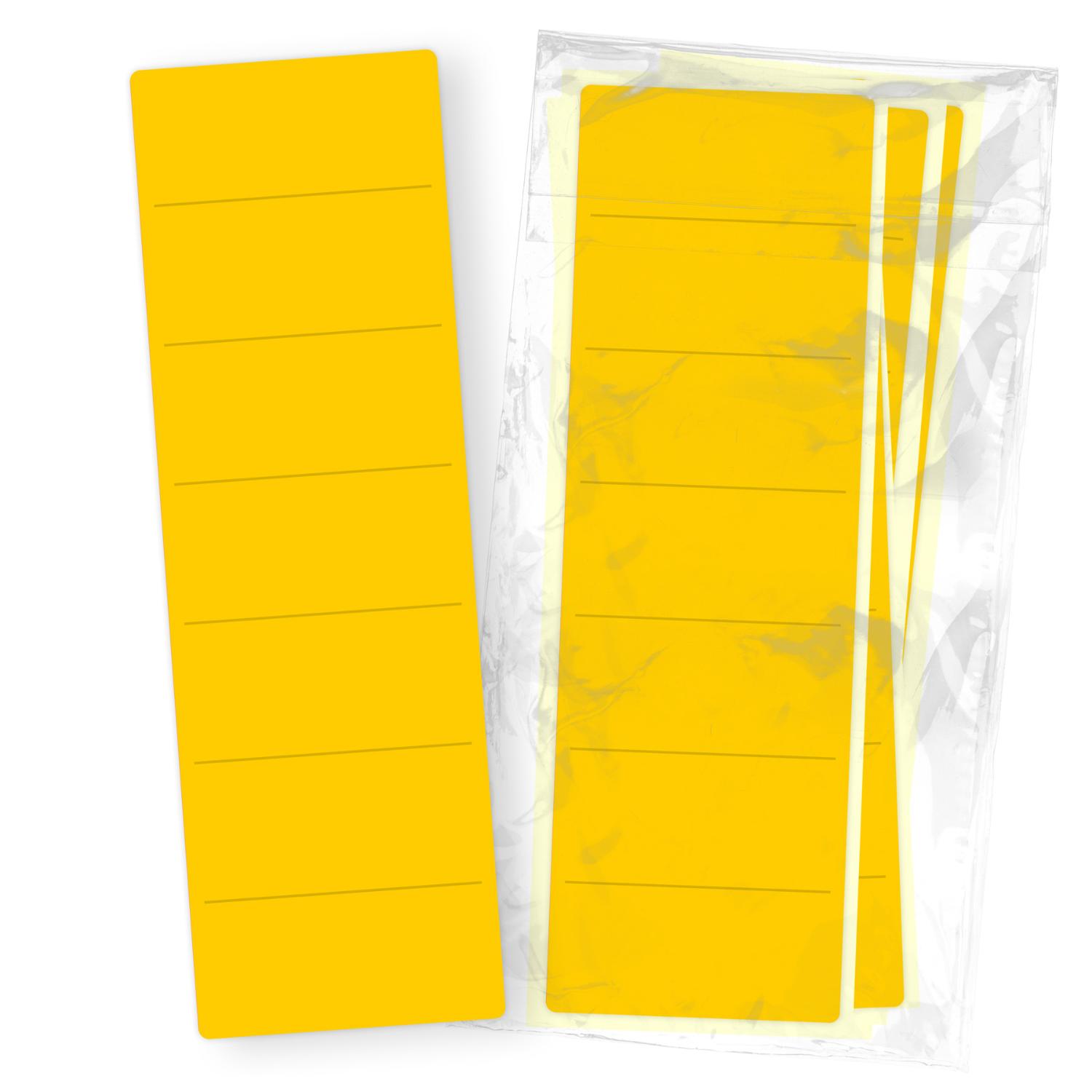 itenga 50x Ordneretikett Gelb R�ckenetikett vollfl�chig ...