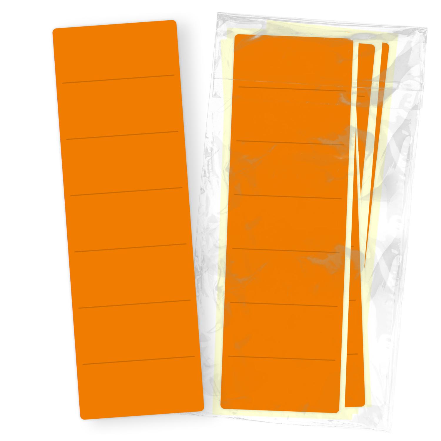 itenga 50x Ordneretikett Orange R�ckenetikett vollfl�chi...