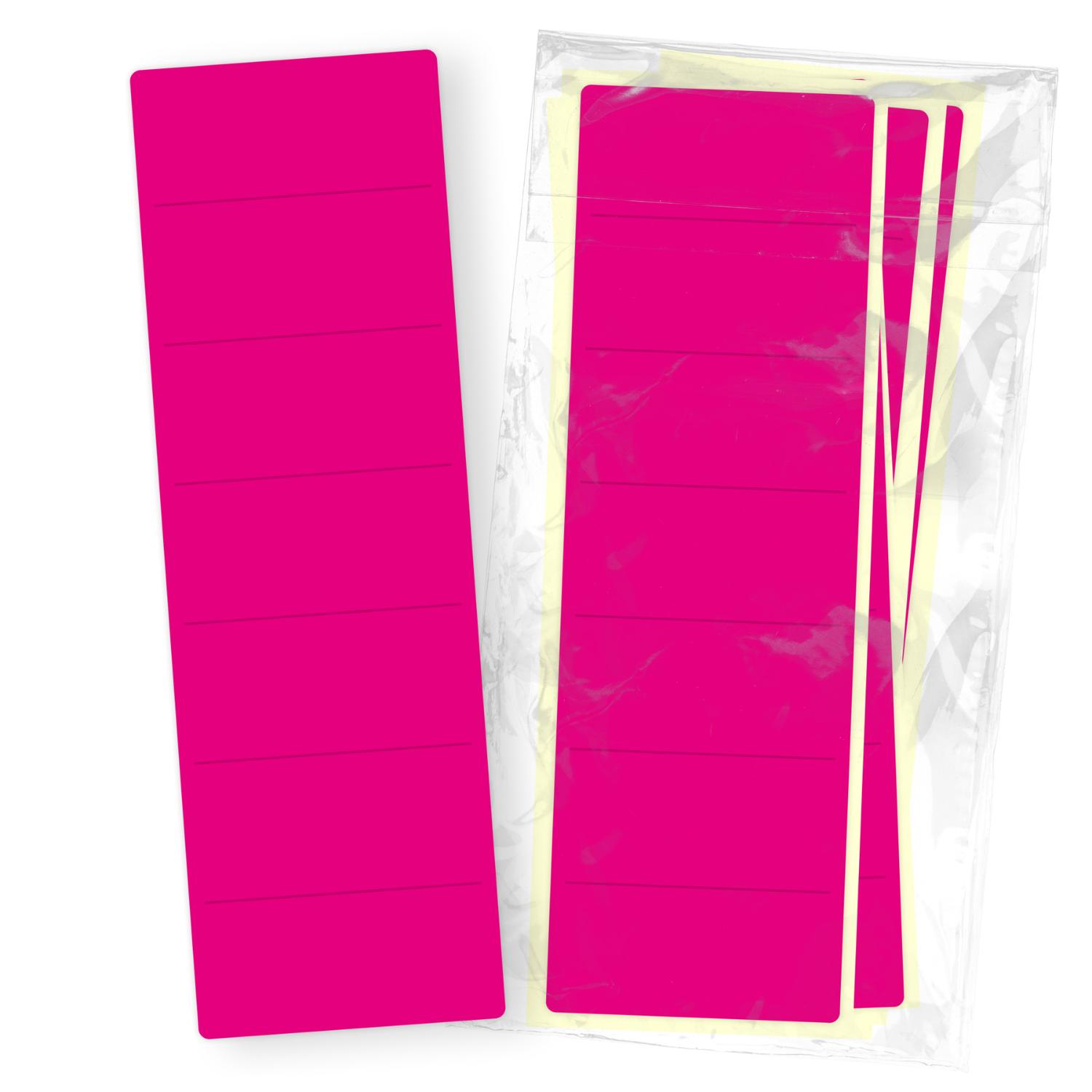 itenga 50x Ordneretikett Pink R�ckenetikett vollfl�chig ...