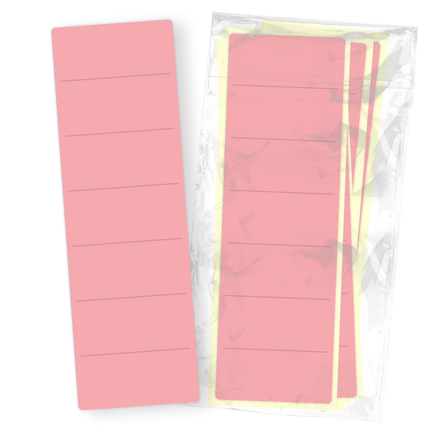 itenga 50x Ordneretikett Rosa R�ckenetikett vollfl�chig ...