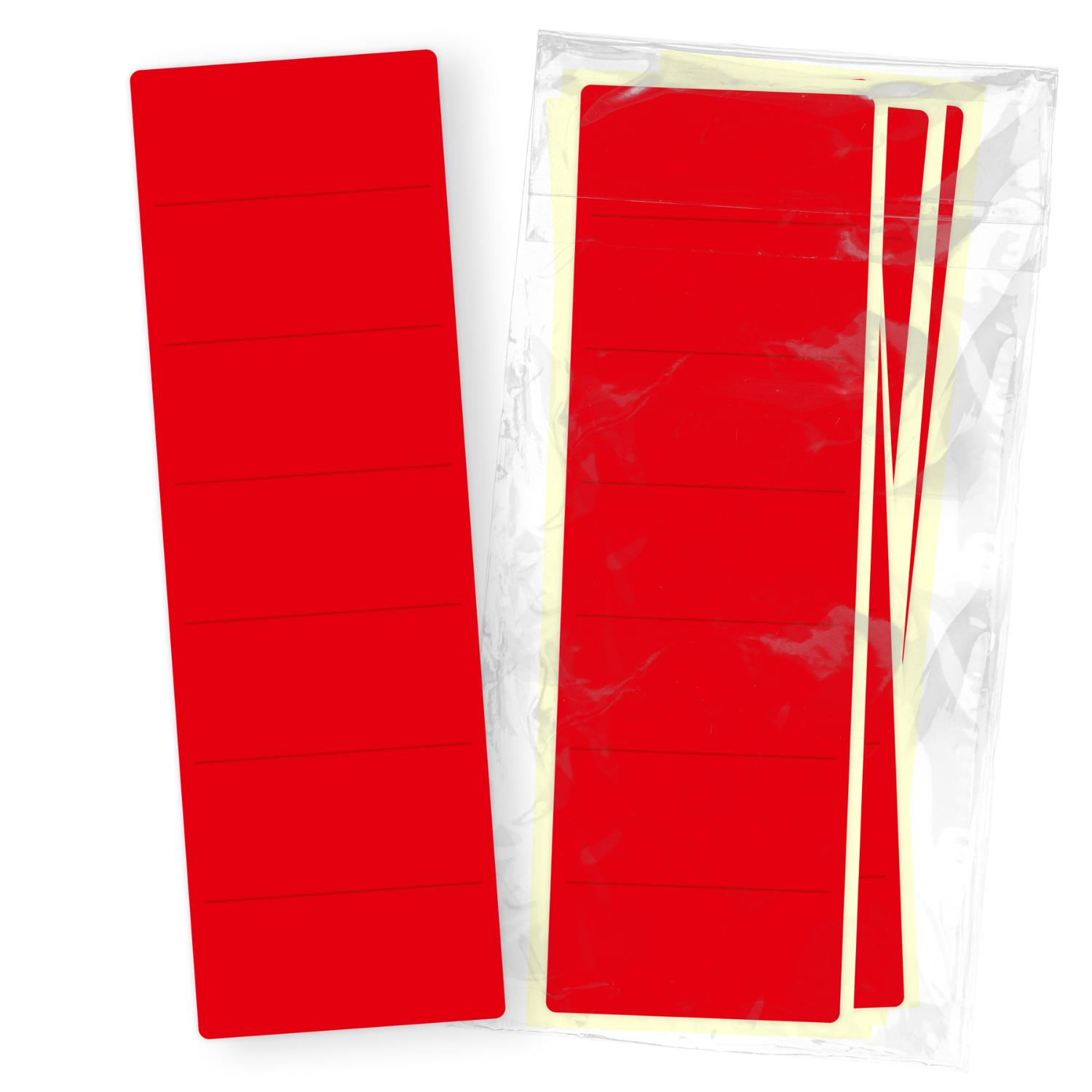 itenga 10x Ordneretikett Rot R�ckenetikett vollfl�chig z...