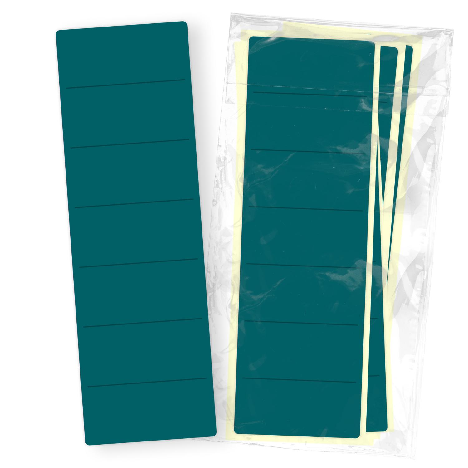 itenga 10x Ordneretikett Petrol R�ckenetikett vollfl�chi...