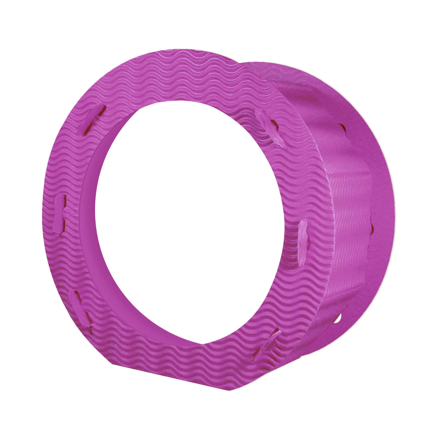 itenga Laternen Rohling rund aus 3D-Wellpappe PINK
