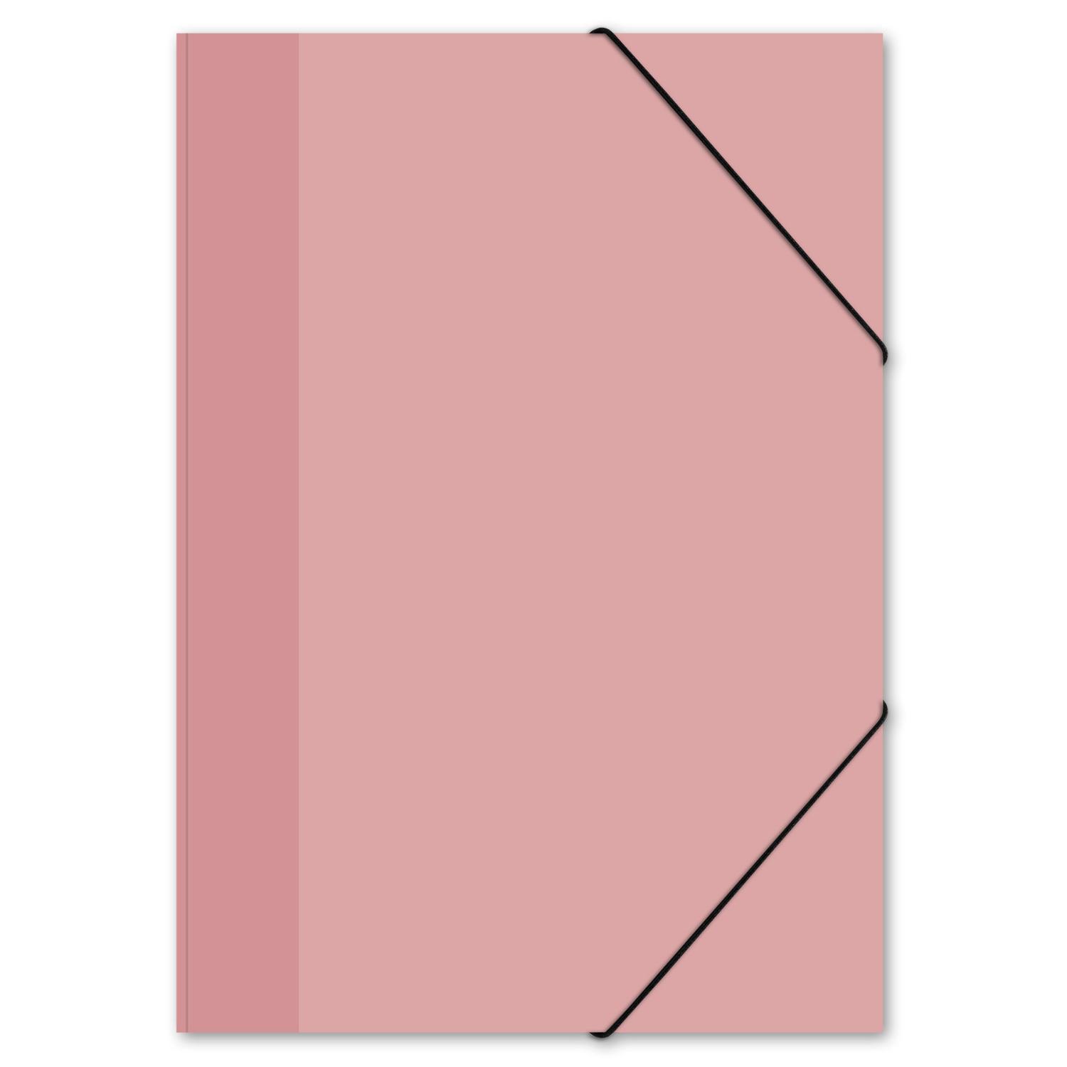 ITENGA Gummizugmappe Zeichenmappe A3 Karton Pastell Rosa