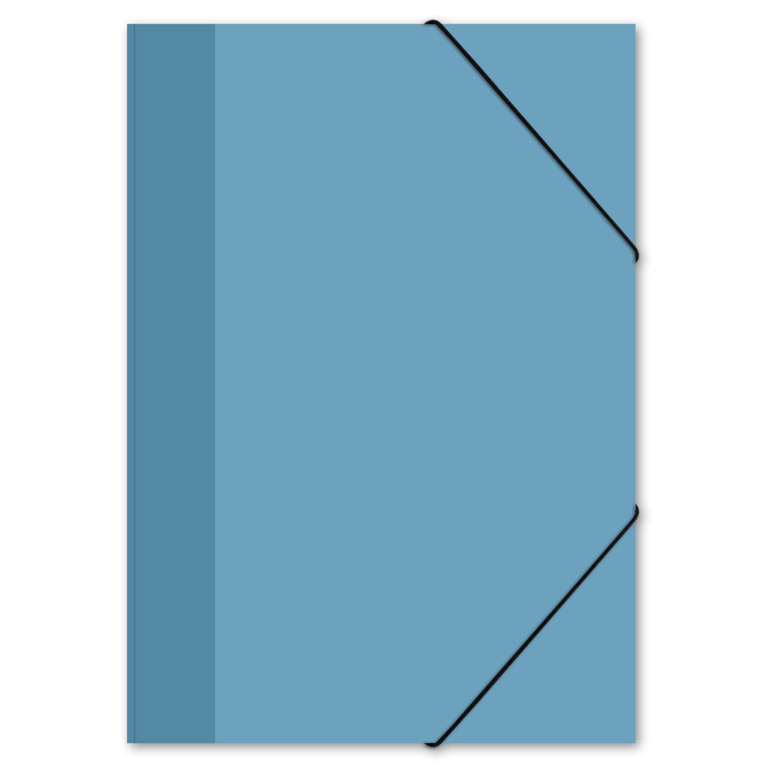 ITENGA Gummizugmappe Zeichenmappe A3 Karton Nordic Blue